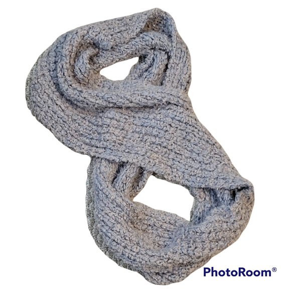 Chunky Neutral Luxe Metallic Infinity Scarf Neck Warmer NEW - Picture 5 of 7